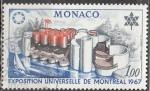 MONACO 4 timbres oblitrs de 1967 (Voir les 4 scans)