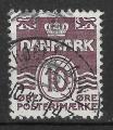DANEMARK - 1938/43 - Yt n 259 - Ob - Srie Chiffre 10o violet