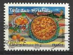 France 2010; Y&T n aa446; lettre 20g, tarte aux mirabelles, carnet saveurs