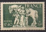 France 1943; Y&T n 586 N; 2f40 +7.f60, au profit de la famille du prisonnier