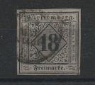 Wurtemberg N5 Obl (FU) 1851 