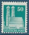 Allemagne zone anglo-amricaine N60 Frauenkirche 50p vert-bleu neuf sans gomme