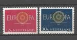 Europa 1960 Pays-Bas Yvert 726 et 727 neuf ** MNH