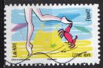 France 2016; Y&T n aa1292; L.V., carnet Vacances, pince par un crabe