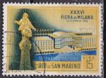 Saint MARIN N° 445 de 1958 oblitéré