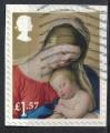 Royaume Uni 2017 Oblitr sur fragment Madonna and Child La Vierge et l'enfant
