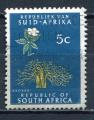 Timbre AFRIQUE du SUD   1961- 62    Obl    N 254    Y&T   Fleurs 