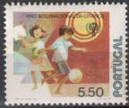 Portugal 1979 Anne Internationale Enfant Fille dansant Garon jouant au foot SU