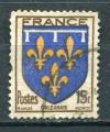 Timbre  FRANCE 1944  Obl   N 604   Y&T  Armoiries Orlanais