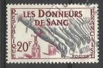 France 1959; Y&T n 1220; 20F Les donneurs de sang