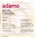EP 45 RPM (7")  Adamo  "  Valse d't  "