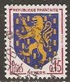 france - n 1354  obliter -1962