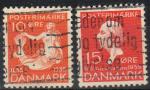 Danemark : n 231 et 232 o (anne 1935)