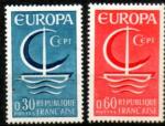 France Neuf Yvert N1490 & 1491 EUROPA 1966