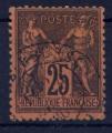 France - 1877 -  YT n 91     oblitr 