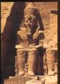 CPM neuve Egypte Abou Simbel Rock Temple of Ramss II Partial view of the Gigant
