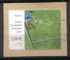  FRANCE 2007 - YT  4080 - Coupe du monde de Rugby - timbre lenticulaire (anim)