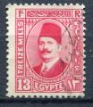 Timbre EGYPTE Royaume 1927 - 32   Obl   N 123A   Y&T  Personnage  