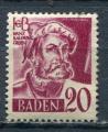 Timbre France BADE Baden   1948   Neuf *   N 34  Y&T   Personnage