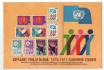 Nations Unies Suisse - Dpliant contenant tous les timbres oblitrs de 1975