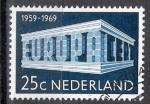 Pays-bas 1969 ; Y&T n 893; 25c Europa, bleu