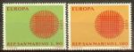 SAINT-MARIN N°762/763* (Europa 1970) - COTE 1.50 €