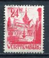 Timbre ALLEMAGNE Wurtemberg 1947 - 48   Obl  N  8  Y&T   