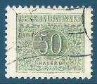 Tchcoslovaquie Taxe N95 50h oblitr