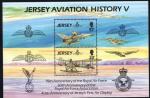 Jersey 1993 - Histoire de l'aviation (V), bloc-feuillet - YT BF 7/SG MS 624 **