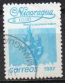 NICARAGUA N 1444 o Y&T 1987 Fleurs (Stachytarpheta inca)