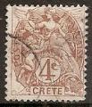 crete - n 4  obliter - 1902/03 