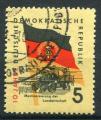 Timbre Allemagne RDA 1959  Obl   N 438  Y&T  Drapeau