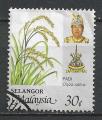 MALAISIE - SELANGOR - 1986 - Yt n 118 - Ob - Produits agricoles