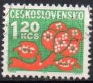 TCHECOSLOVAQUIE N° Taxe 109 o Y&T 1972 Fleurs stylisées