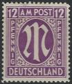 Allemagne - BIZONE - 1945/46 - Yt n 8 - N* - 12p lilas