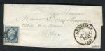Rare lettre de Landivisiau pour Morlaix ( 1853 ) avec un n° 10