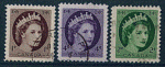 Canada - oblitr - 3 timbres effigies Reine Elisabeth II