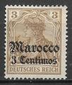 UFFICI  TEDESCHI IN MAROCCO  1905 SOPRASTAMPATO YVERT. 20 MLH VF