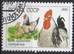URSS N 5765 o Y&T 1990 Faune oiseaux (Coq et poule)