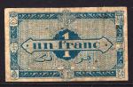 Algrie 1944 billet 1 franc pick 101 Very Fine ayant circul