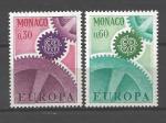 Europa 1967 Monaco Yvert 729 et 730 neuf ** MNH