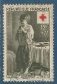 N°1089 Croix-Rouge 1956 Le Nain oblitéré