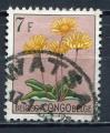 Timbre CONGO BELGE 1952   Obl   N  318    Y&T   Fleurs