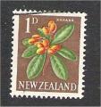 New Zealand - Scott 334   flower / fleur