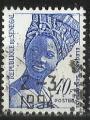 SENEGAL 1972; Y&T n° 374; 40F bleu, élégance sénégalaise