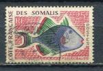 Timbre CTE FRANCAISE DES SOMALIS  1958  Obl  N 300  Y&T  Poisson