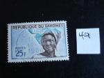 Rp. Dahomey - Femme et coiffure 25F - Y.T.  ?  - Oblit. Used