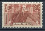Timbre FRANCE 1936  Neuf *  N 318 Y&T  Jean Jaurs