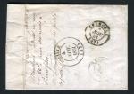 Rare lettre de Montluel pour Vizille ( Ain 1851 ) avec un n° 4
