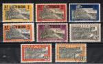 Togo / 1924 / YT n 124  128 + 130+134+136 ( voir tat )